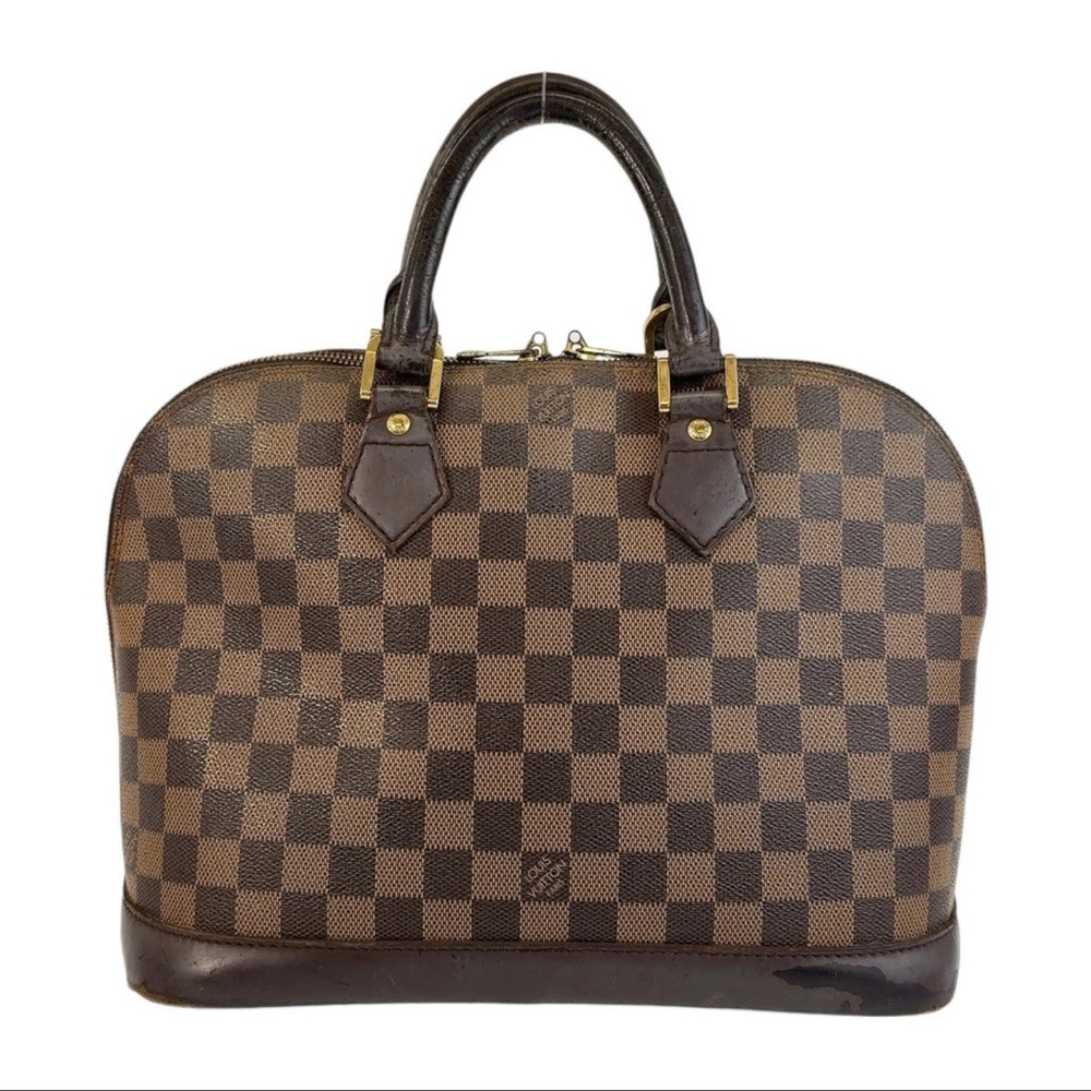 Louis Vuitton Brown Checkered Satchel